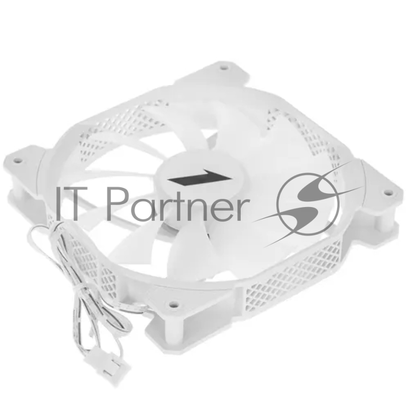 Вентилятор 1STPLAYER F1-PLUS White / 140mm, LED 5-color, 1000rpm, 3pin / F1-PLUS-WH / bulk