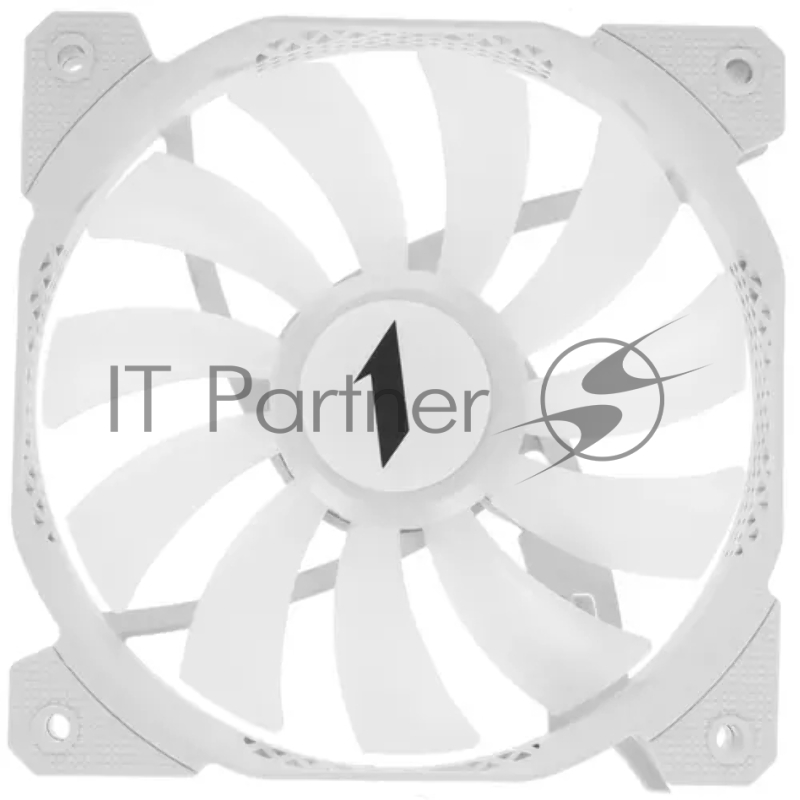 Вентилятор 1STPLAYER F1 White / 120mm, LED 5-color, 1000rpm, 3pin / F1-WH / bulk
