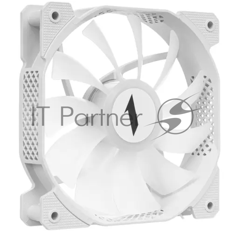 Вентилятор 1STPLAYER F1 White / 120mm, LED 5-color, 1000rpm, 3pin / F1-WH / bulk