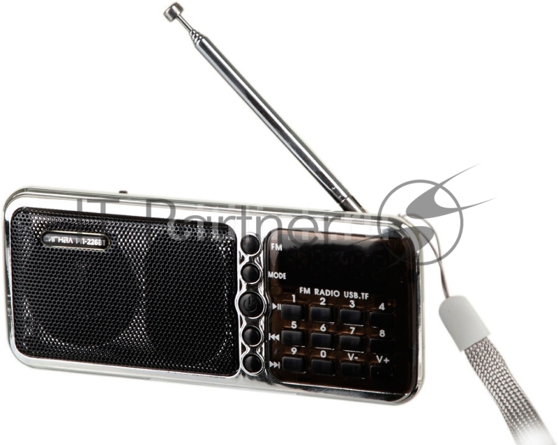 Радиоприемник портативный Сигнал РП-226BT черный USB microSD