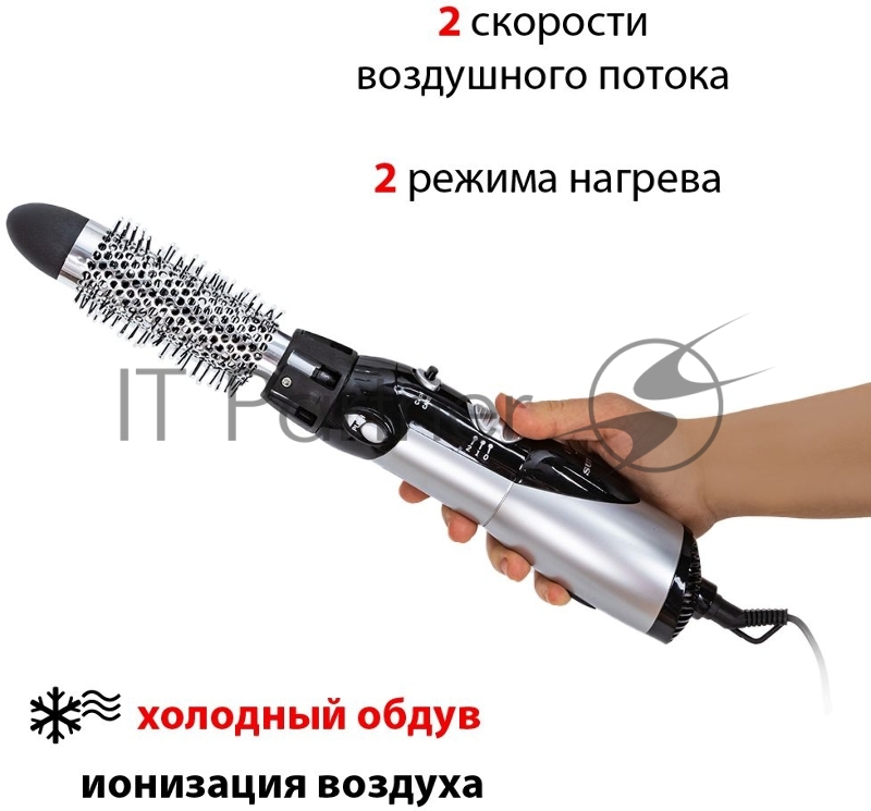 Фен-щетка Supra PHS-2030 черный