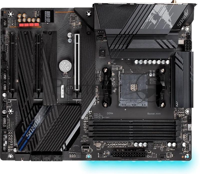 Материнская плата Gigabyte X570S AORUS ELITE AX Soc-AM4 AMD X570 4xDDR4 ATX AC`97 8ch(7.1) 2.5Gg RAID+HDMI
