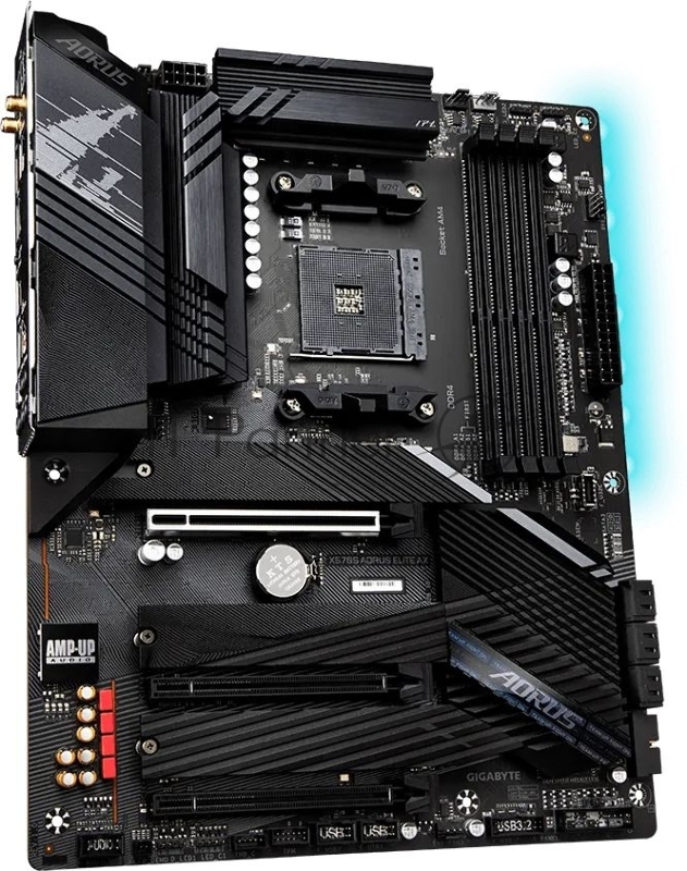Материнская плата Gigabyte X570S AORUS ELITE AX Soc-AM4 AMD X570 4xDDR4 ATX AC`97 8ch(7.1) 2.5Gg RAID+HDMI