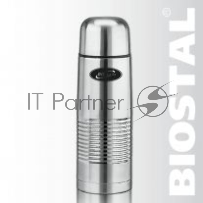 Термос BIOSTAL NB-750B 0.75 л, узкое горло, нерж.,с крышкой-чашкой ,чехол, пробка с кнопкой.