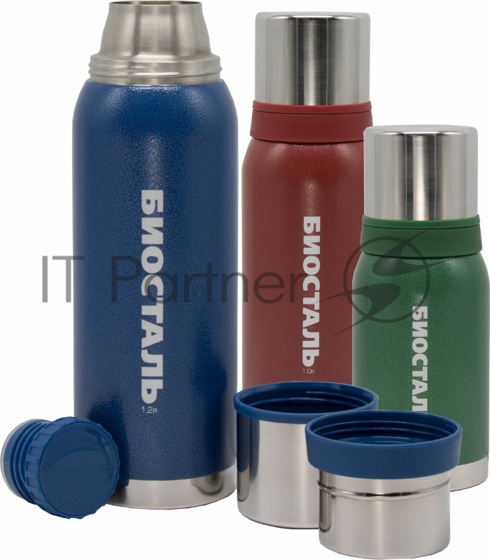 Термос BIOSTAL-Охота с двумя чашками NBA-1000R красный (BIOSTAL)