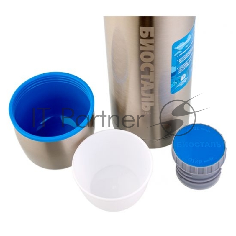 Термос BIOSTAL-АВТО NBP-1000-1 1 л, узк.горло,2 пробки,с крышкой-чашкой