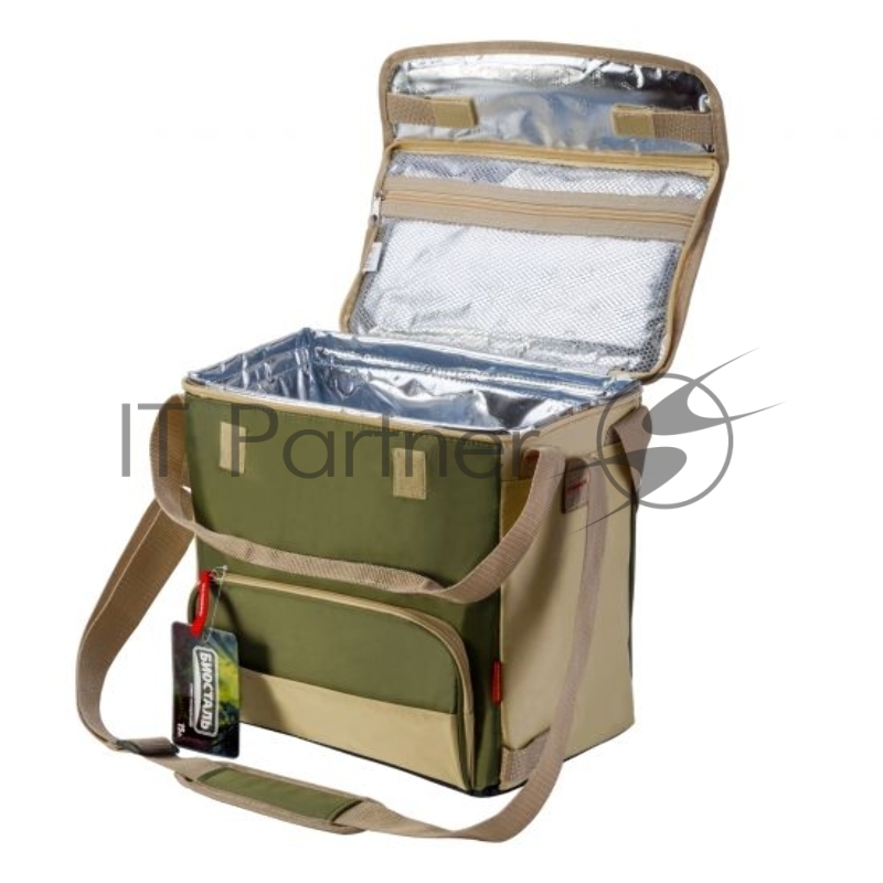 Сумка-холодильник BIOSTAL TC-15G КЕМПИНГ цвет ЗЕЛЕНАЯ ТАЙГА, 15л