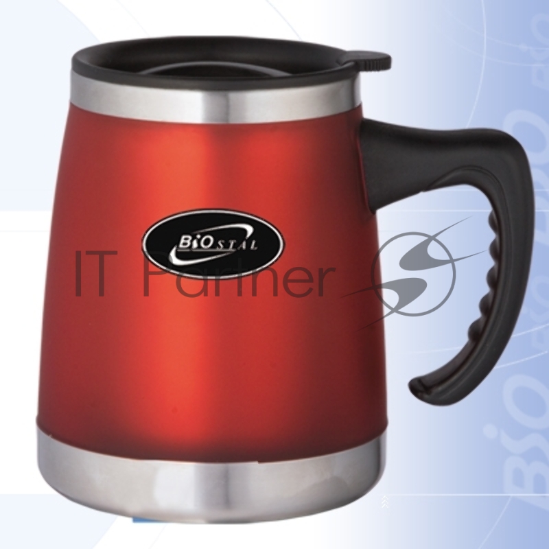 Термокружка BIOSTAL NE-400P 0.40 л с крышкой, двойные стенки, нерж.сталь с пластиком (в уп. 48 шт) &