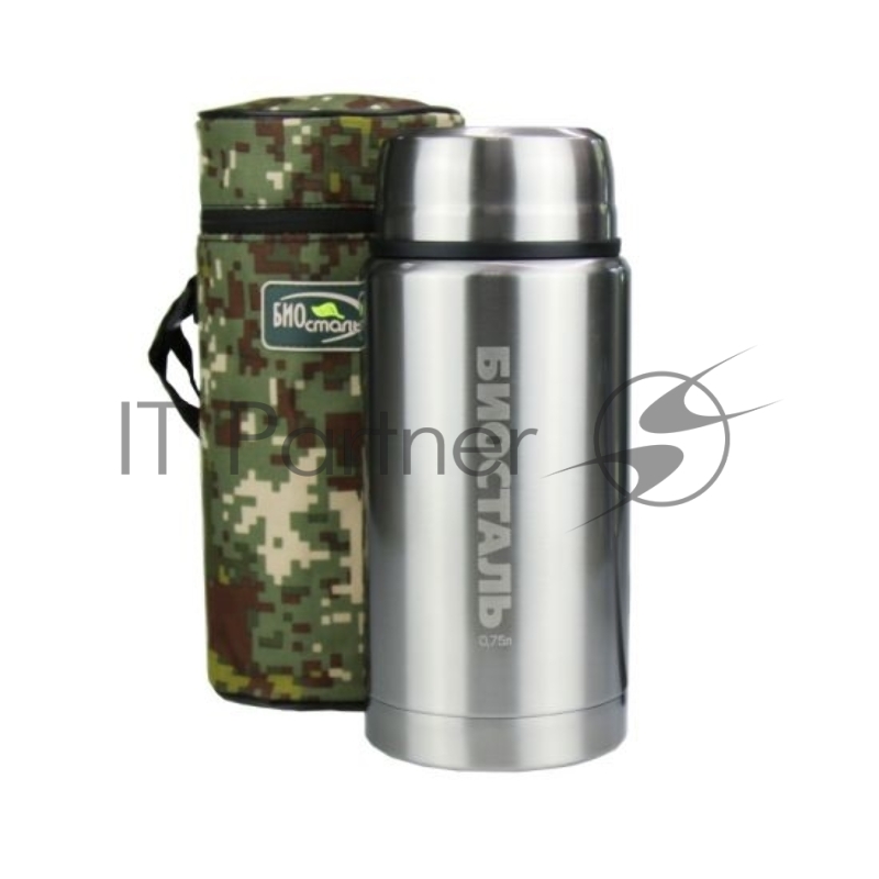 Термос BIOSTAL NTS-750B ОХОТА ш/г, суповой с ложкой, с термочехлом