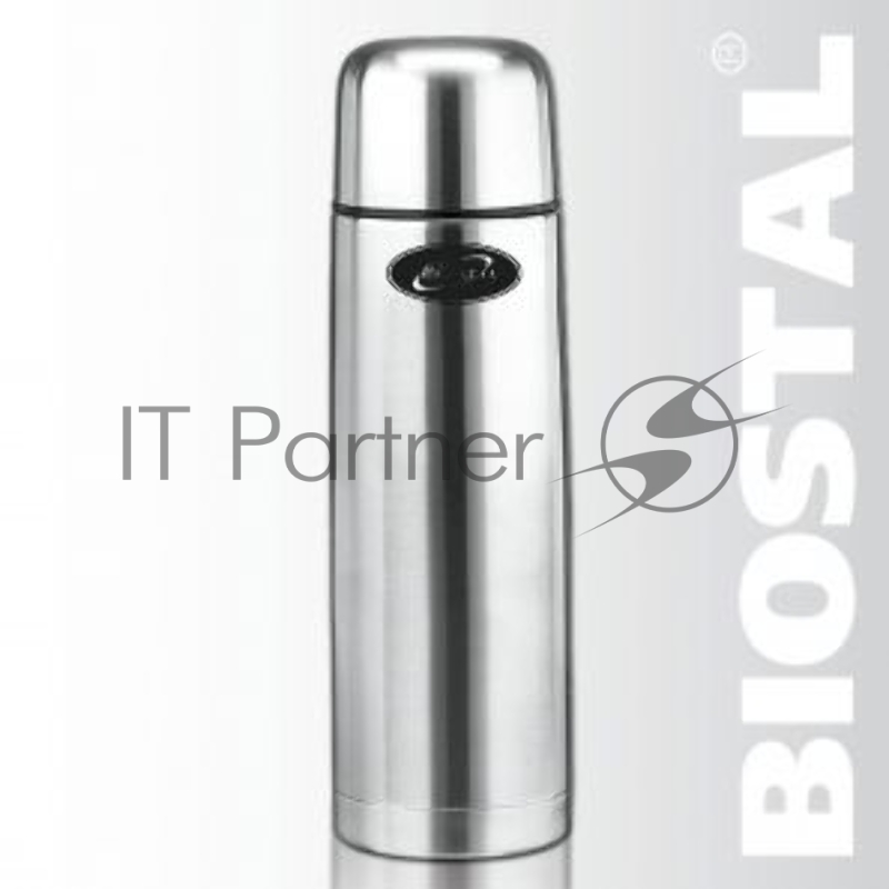 Термос Biostal Охота (1 литр), 2 чашки, зеленый