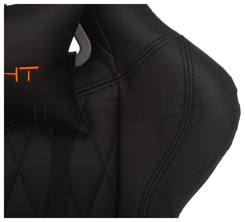 Кресло игровое Knight ARMOR черный ромбик эко.кожа с подголов. крестовина металл