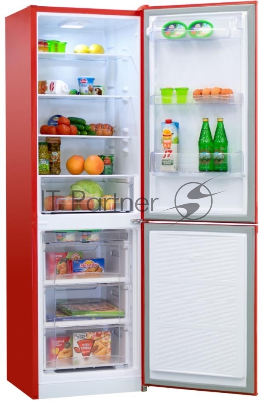Холодильник Nordfrost NRB 162NF 832 красный (двухкамерный)