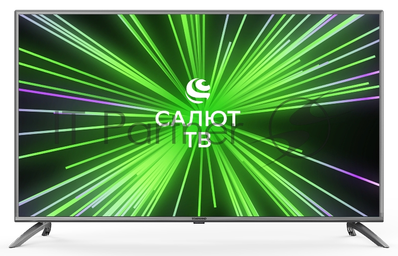 Телевизор LED Starwind 50 SW-LED50UB403 Салют ТВ стальной Ultra HD 60Hz DVB-T DVB-T2 DVB-C DVB-S DVB-S2 USB WiFi Smart TV (RUS)
