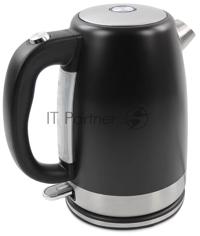 Чайник MARTA MT-4560 черный жемчуг, 2250W, 1.7л, шкала уровня воды, автоотключение при закипании/отсутствии воды, закрытый нагревательный элемент, световой индикатор, кнопка открытия крышки.