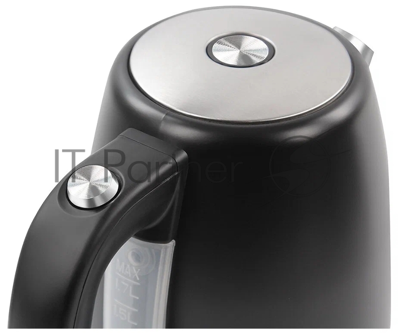 Чайник MARTA MT-4560 черный жемчуг, 2250W, 1.7л, шкала уровня воды, автоотключение при закипании/отсутствии воды, закрытый нагревательный элемент, световой индикатор, кнопка открытия крышки.