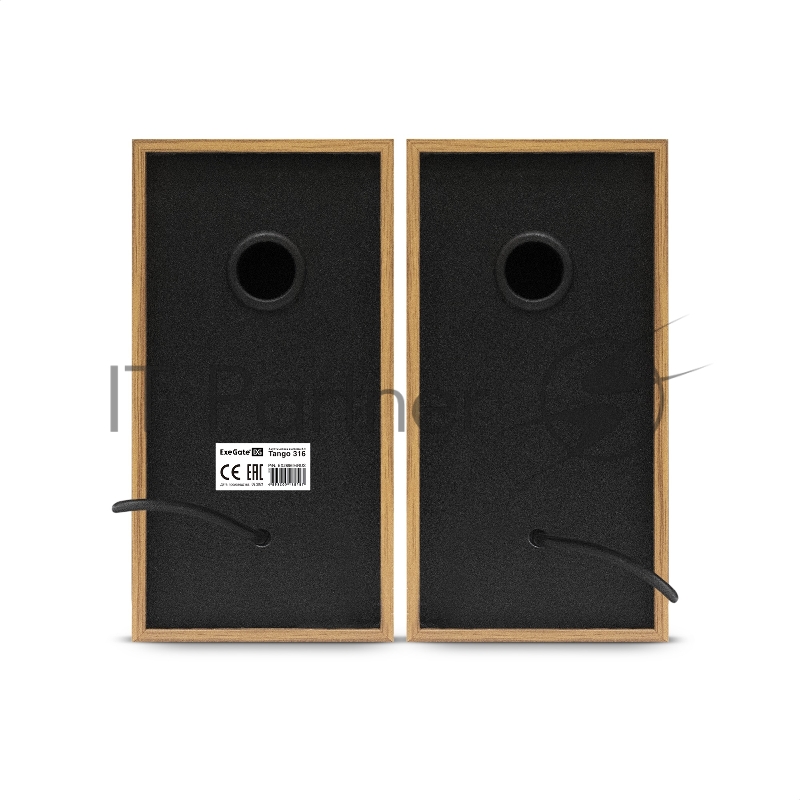 Акустическая система 2.0 ExeGate EX289694RUS Tango 316 (питание USB, 2х3Вт (6 Вт RMS), 80-20000Гц, дерево)