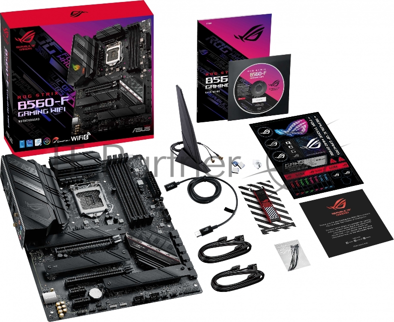 Материнская плата ASUS ROG STRIX B560-F GAMING WIFI, LGA1200, B560, 4*DDR4, HDMI+DP, CrossFireX, SATA3 + RAID, Audio, Gb LAN, USB 3.2*9, USB 2.0*5, ATX 90MB16J0-M0EAY0