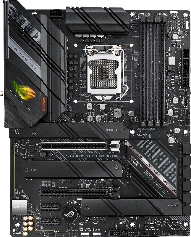 Материнская плата ASUS ROG STRIX B560-F GAMING WIFI, LGA1200, B560, 4*DDR4, HDMI+DP, CrossFireX, SATA3 + RAID, Audio, Gb LAN, USB 3.2*9, USB 2.0*5, ATX 90MB16J0-M0EAY0