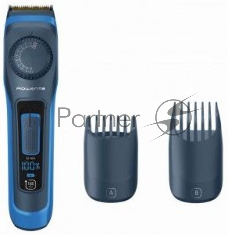 Триммер Rowenta TN3840F4 синий/черный (насадок в компл:2шт)
