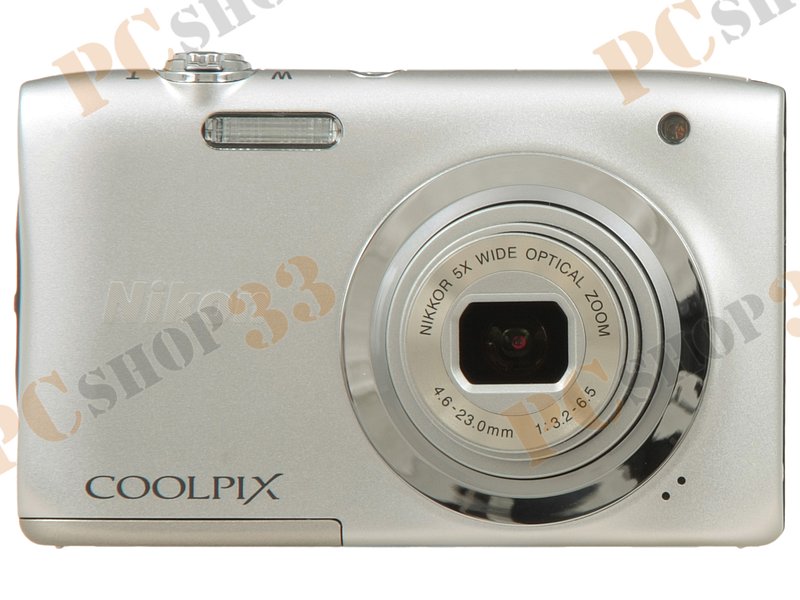 Фотоаппарат Nikon CoolPix A100 (20.1Мп, 5x, ЖК 2.7, SDXC), серебр.