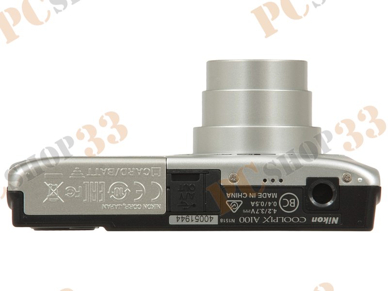 Фотоаппарат Nikon CoolPix A100 (20.1Мп, 5x, ЖК 2.7, SDXC), серебр.