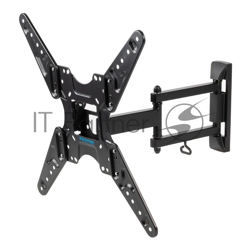 Кронштейн для ТВ KROMAX OPTIMA-414 black (max VESA 400x400 мм, настенный, наклонно-поворотный, max 30 кг) (29012)