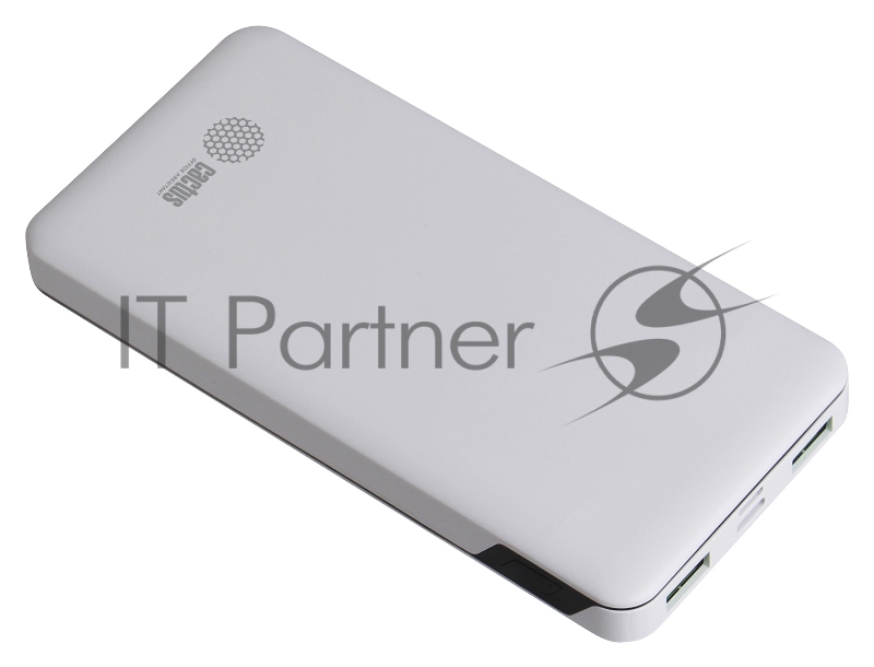 Мобильный аккумулятор Cactus CS-PBFSKT-10000 10000mAh 2.1A 2xUSB белый