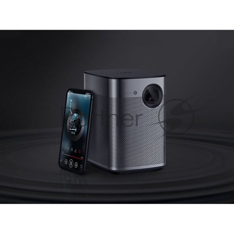 XGimi Halo+ Портативный проектор /технология:DLP/Разрешение:Ful ANSI-лм/AmlogicT950X2/2GB/16GB Bluetooth/Порты: DC x1, HDMI 2.0 x1, USB 2.0 x1, Jack 3,5 x1/AndroidTV/3D/0.76-7,62 м/HarmanKardon/Вес:1.6 кг/Цвет:Черный WM03A