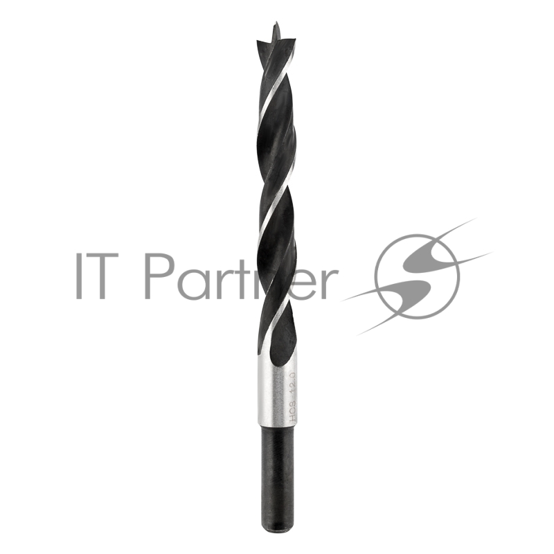 Сверло по дереву KRANZ 12х150 мм, цилиндрический хвостовик