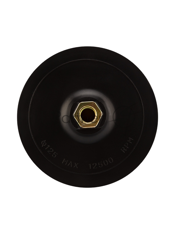 Насадка для дрели и УШМ KRANZ с липучкой и адаптером, 125 мм, 5 мм, мягкая