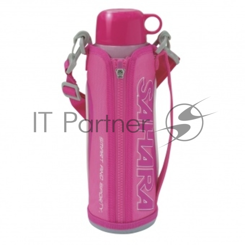 Термос классический Tiger MMN-W100 Pink, 1л (нержавеющая сталь, цвет розовый, чехол с регулируемым ремнем для переноски в комплекте)