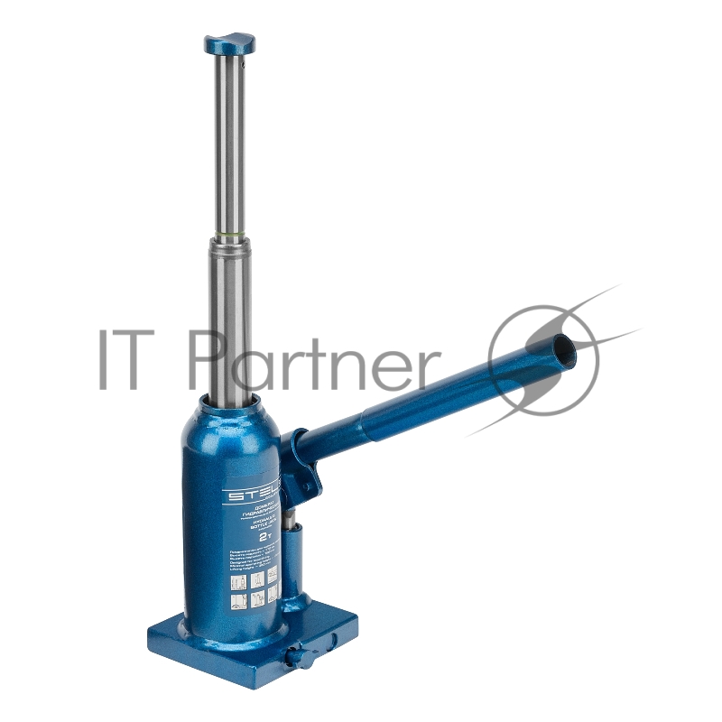 Домкрат STELS 51115 гидравлический бутылочный телескопический 2 т h подъема 170–380мм