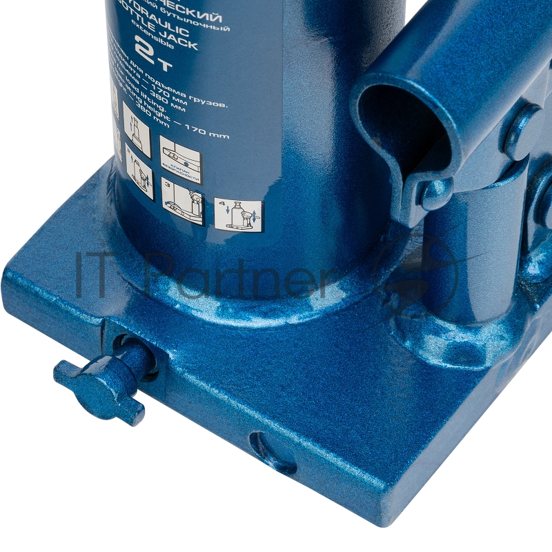 Домкрат STELS 51115 гидравлический бутылочный телескопический 2 т h подъема 170–380мм