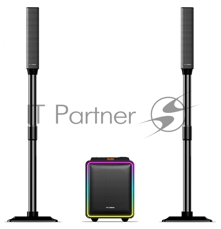 Микросистема Hyundai H-HA600 черный 80Вт FM USB BT SD/MMC/MS