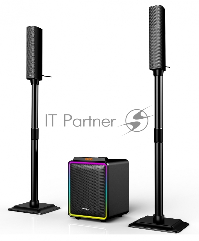 Микросистема Hyundai H-HA600 черный 80Вт FM USB BT SD/MMC/MS