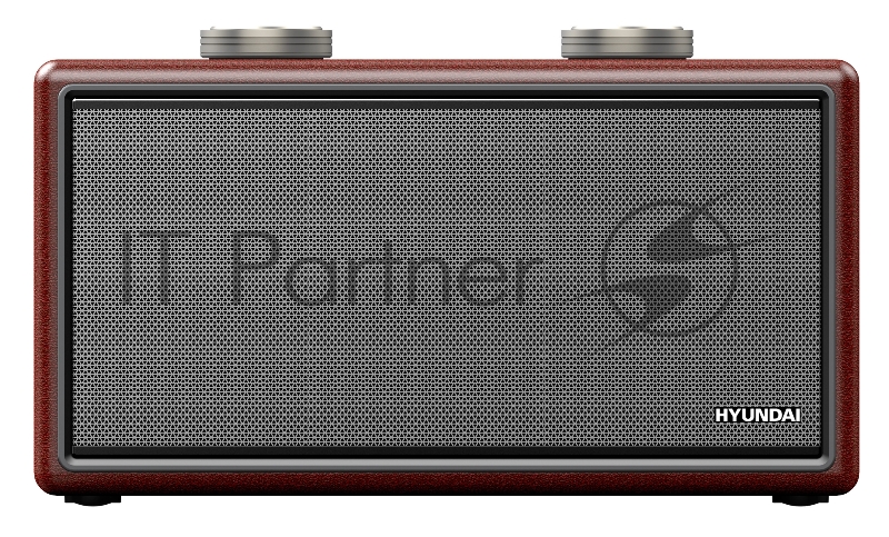 Минисистема Hyundai H-MC360 коричневый/серебристый 40Вт FM USB BT SD/MMC