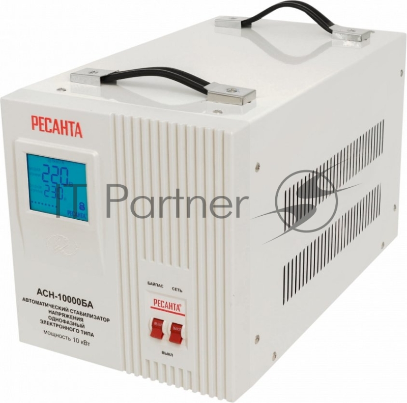 Стабилизатор напряжения Ресанта АСН-10000БА однофазный серый (63/6/40)