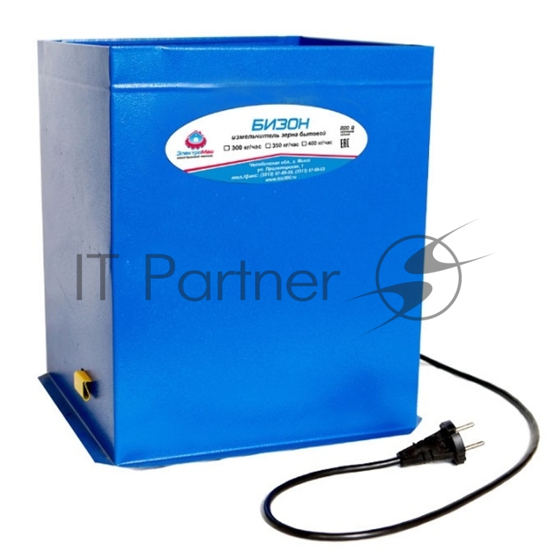 Зернодробилка Бизон-350, 1,9 кВТ, 350 кг/час, квадрат.