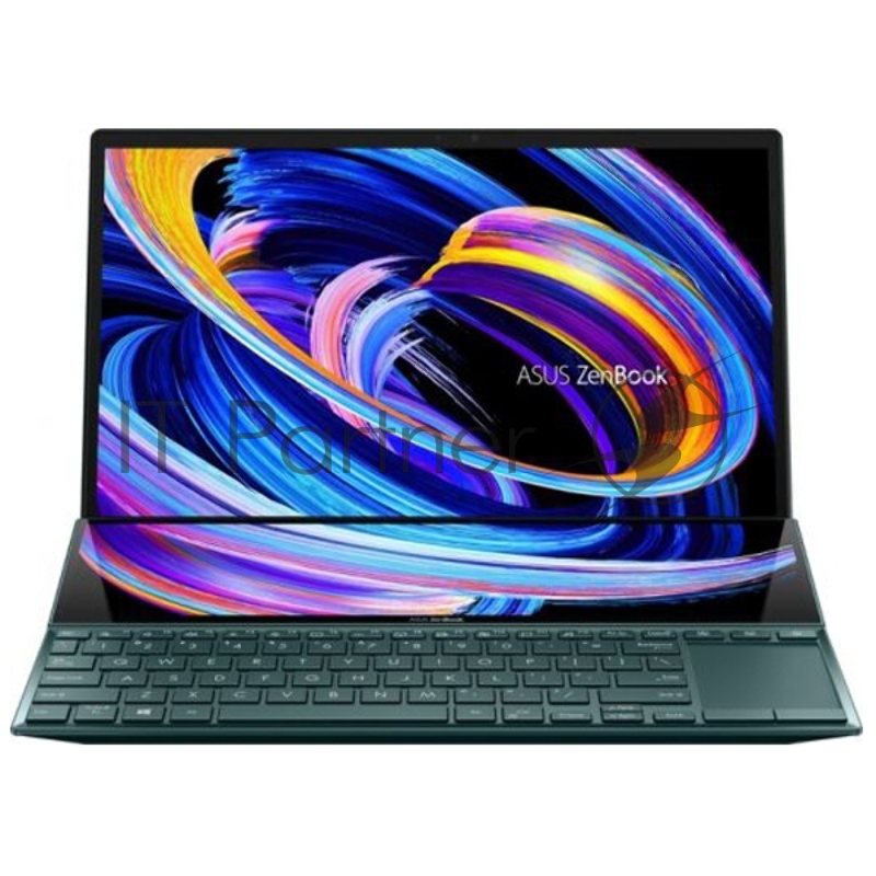 Ноутбук ASUS UX482EA-HY219T Evo Touch +Sleeve+Stand+Stylus 14 (1920x1080 (матовый) IPS)/Touch/Intel Core i7 1165G7(2.8Ghz)/16384Mb/512PCIS Iris Xe Graphics/Cam/BT/WiFi/1.57kg/Ce Blue/W10 + ScreenPad Plus