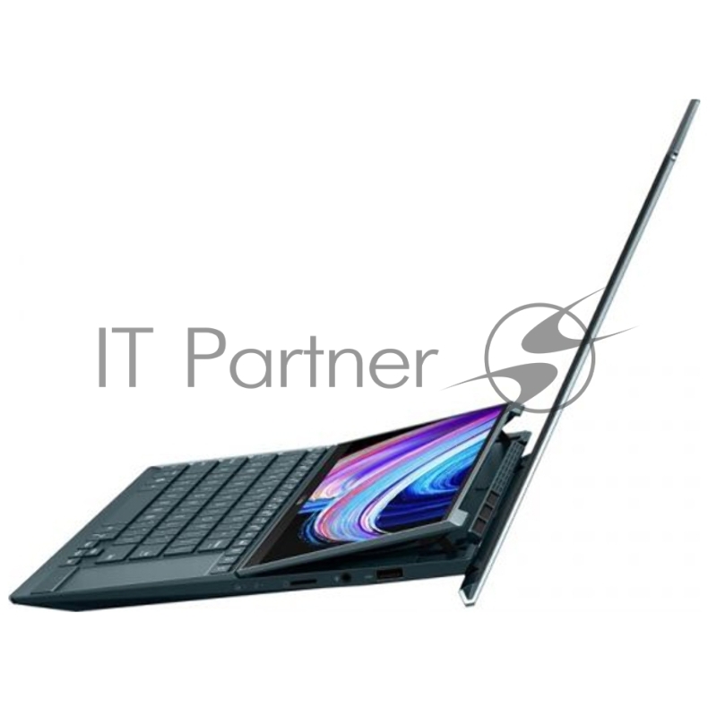 Ноутбук ASUS UX482EA-HY219T Evo Touch +Sleeve+Stand+Stylus 14 (1920x1080 (матовый) IPS)/Touch/Intel Core i7 1165G7(2.8Ghz)/16384Mb/512PCIS Iris Xe Graphics/Cam/BT/WiFi/1.57kg/Ce Blue/W10 + ScreenPad Plus