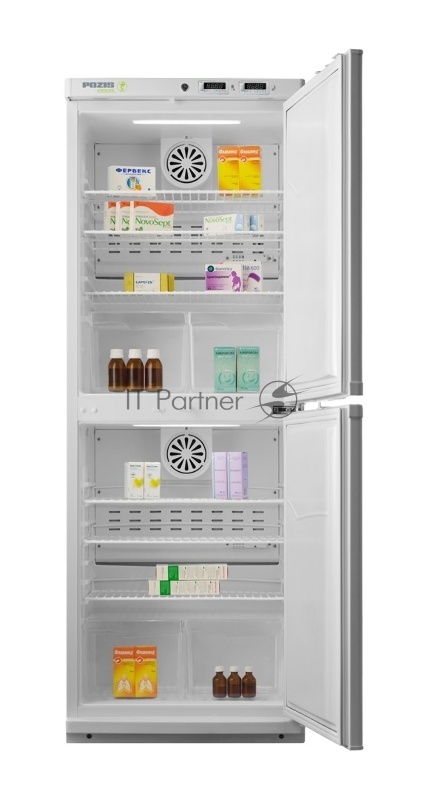 Холодильник фармацевтический двухкамерный ХФД - 280-1 ПОЗИС белый дв. металл