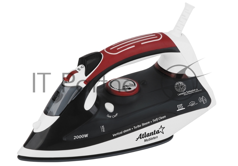 Утюг ATLANTA ATH-5493 (black) с пароувлажнением