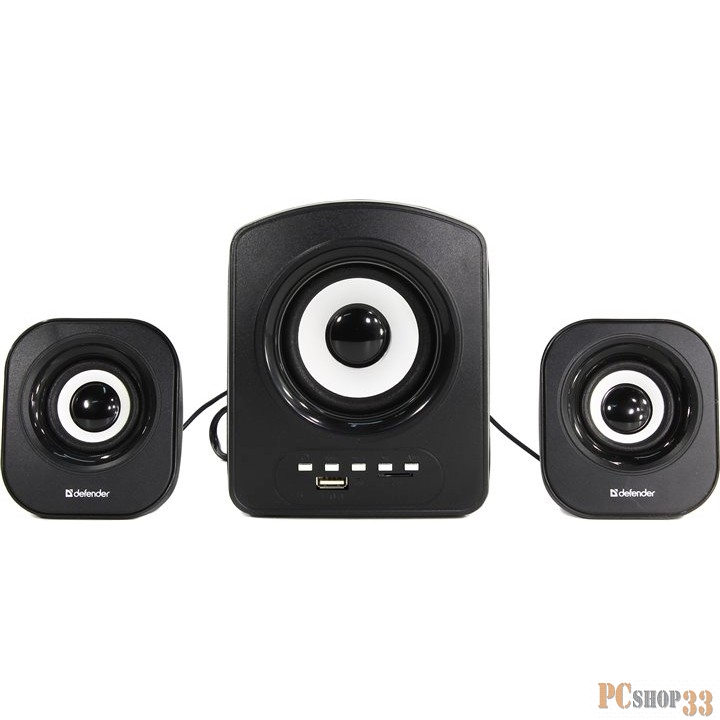 Колонки DEFENDER 2.1 Z6, черный, 11 Вт,{ FM/MP3/USB} (65529)