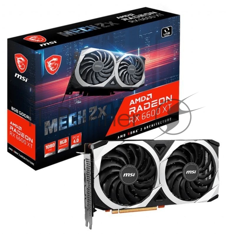 Видеокарта MSI PCI-E AMD Radeon RX 6600 MECH 2X 8G RU (128bit/GDDR6/HDMI/3xDP/RTL)