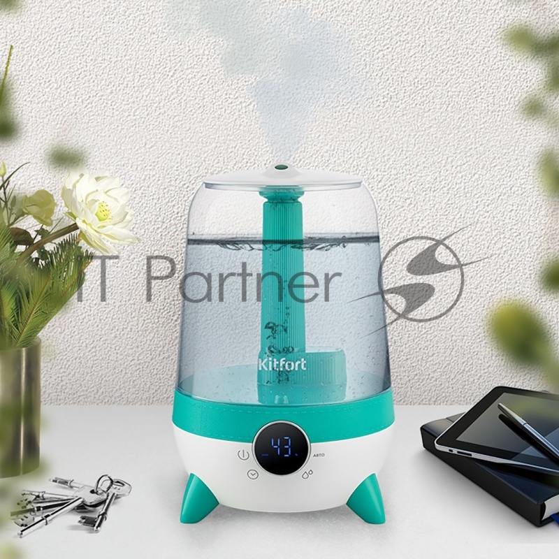 Увлажнитель воздуха Kitfort КТ-2829-3 белый/бирюзовый