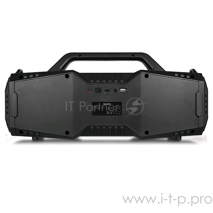 Колонки SVEN PS-480, черный (24 Вт, Bluetooth, FM, USB, microSD, LED-дисплей, 2000мА*ч)