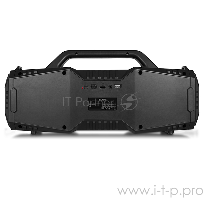 Колонки SVEN PS-480, черный (24 Вт, Bluetooth, FM, USB, microSD, LED-дисплей, 2000мА*ч)