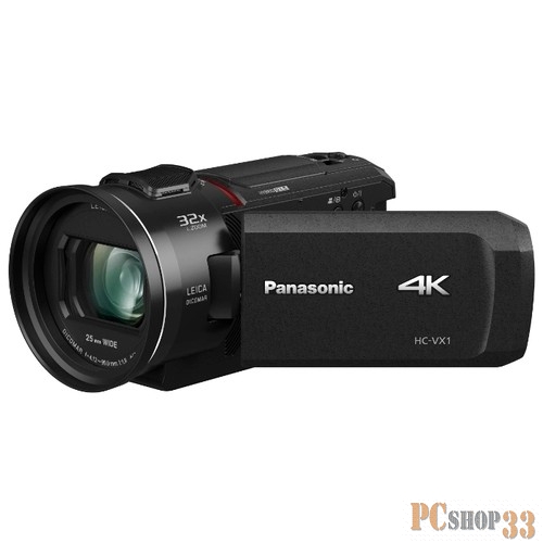 Цифровая видеокамера Видеокамера Panasonic HC-VX1EE-K 4K, черный