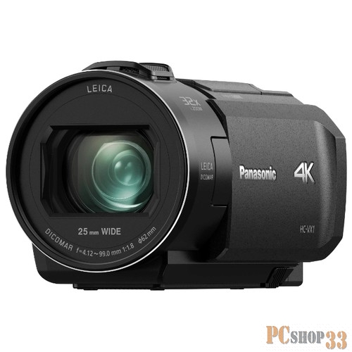 Цифровая видеокамера Видеокамера Panasonic HC-VX1EE-K 4K, черный