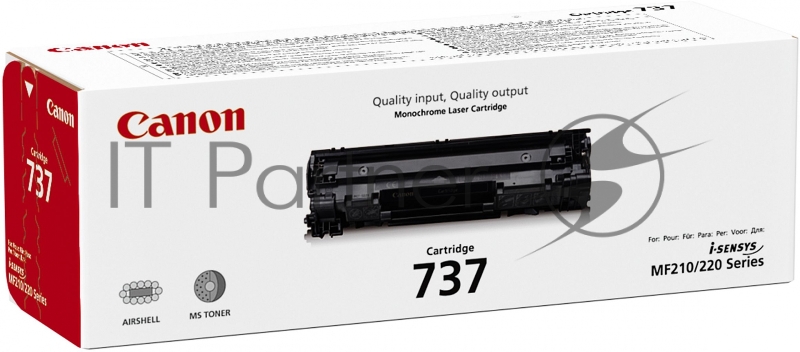 Картридж лазерный Canon 737 9435B002 черный (2400стр.) для Canon i-Sensys MF211/212/216/217/226/229